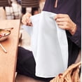 thumbnail image 5 of 16 Pack, White Cloth Napkins 17x17 Inches, 100% Polyester Dinner Napkins with Hemmed Edges, Washable Napkins Ideal for Parties, Weddings and Dinners, 5 of 7