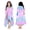 Blue-and-Pink Unicorn, variant on Boys' and Girls' Hooded Beach Towel, Bath & Pool Towel 30×50 Inches Oversized Super Absorbent Adorable Cartoon Animal Designs Vibrant and Energetic 100% Cotton Wearable Kids' Wrap Towel