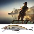thumbnail image 4 of 68mm Plastic Fishing Lures Floating Sinking Minnow Baits With Metal Treble Hook (A), 4 of 8