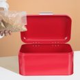 Tin Bread Box Bakery Boxes Grain Container Airtight Bread Box Simple
