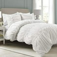 thumbnail image 2 of Lush Decor, Très Grand, Ensemble de Couette Blanche Darla 3 Pcs, 2 of 4