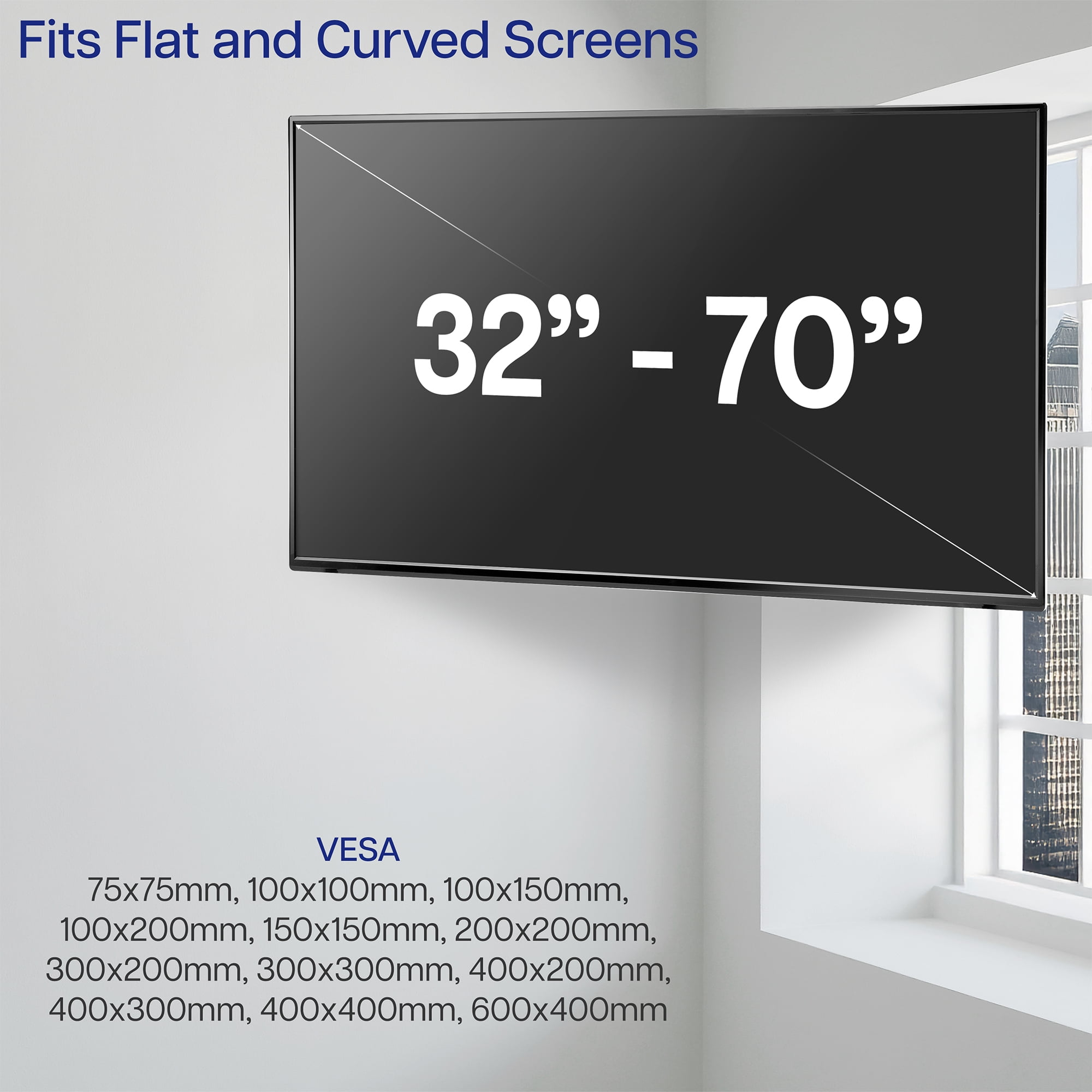 VIVO Full Motion Corner Wall TV Mount Bracket for 32" to 70" Flat Screen