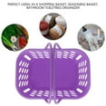 thumbnail image 2 of RENACLIPY Violet Plastic Basket with Double Handles for Shopping Storage and Toiletries Organizer, 2 of 5