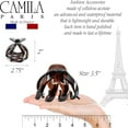 thumbnail image 6 of Camila Paris AD716 Octopus French Hair Clips for Women Thick Hair, Large Hair Clips for Thick Hair for Curly Wavy Long Hair, Strong No-Slip Grip Hair Claw Clip Big Hair Clips for Women. Made in France, 6 of 15