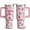 Pink Ghost, variant on 40 oz Christmas Tumblers with Handle and Straw, Buffalo Snowflakes 40oz Stainless Steel Vacuum Insulated Travel Coffee Mug Cup Water Bottle, Christmas Decor Stuff Accessories Gifts for Women