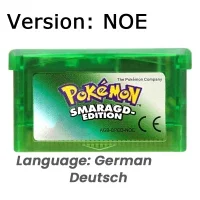 Cartucho de videojuegos para GBA/NDS, tarjeta de consola de 32 bits, Pokémon, Esmeralda, rubí, zafiro verde