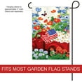 thumbnail image 2 of Patriotic Red Truck Celebrate The USA Double Sided America Floral Daisy Garden Flag Outdoor Yard Flag 12" x 18", 2 of 6