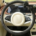 thumbnail image 6 of 15 Inches Cute Bow Steering Wheel Protective Cover Vintage Lace Car Steering Wheel Cover for Women Car Interior Decor Accessories, Pure Black, 6 of 13
