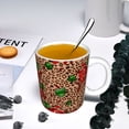 thumbnail image 5 of Yiaed Rose Mix Leopard 1 Print Ceramics Coffee,Large Handle Design,Extra Large Tea and Coffee Cup for Office and Home Mugs, 5 of 6