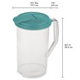 thumbnail image 2 of Sterilite Pichet Rond 1.9L- Aqua, 2 of 3