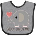 thumbnail image 3 of Inktastic Daddy Loves Me Boys or Girls Baby Bib, 3 of 4