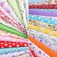 thumbnail image 3 of Abody 100Pcs DIY Assorted Pattern Floral Printed Patchwork Cotton Fabric Cloth Sewing Quilting Cloth 100x100mm, 3 of 7