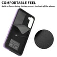 thumbnail image 4 of Wallet Case for Samsung S21, Premium Leather Case with Card Holder, 360°Rotation Ring Kickstand, RFID Blocking Protective Magnetic Back Clsoure Case for Samsung Galaxy S21, Purple, 4 of 13