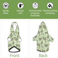 thumbnail image 6 of Fotbe Green Snake Print Small Dog Sweater Hoodies Pet Grey Hooded Soft Fleece Sweatshirts with Pocket Fall Winter Puppy Cat Sweaters Warm Clothes-X-Large, 6 of 7