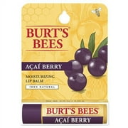 Burt's Bees 100% Natural Moisturizing Lip Balm, Acai Berry, 1 Tube in Blister Box