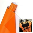 thumbnail image 4 of Car Orange Carbon Fiber Vinyl Wrap Sticker Interior Accessories Panel 50x12Inch, 4 of 9