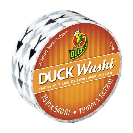 Duck Brand Washi 0.75"x15 Yd Arrows Crafting Tape