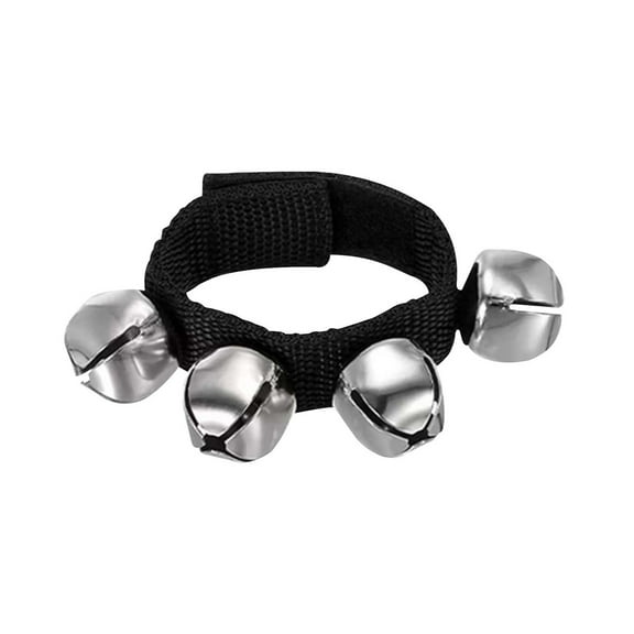 Wrist Bells Jingle Bells Ankle Bells Bracelet Percussion Musical Instruments 4 Bells for Christmas Parties Festivals Performances Holiday Noisemakers