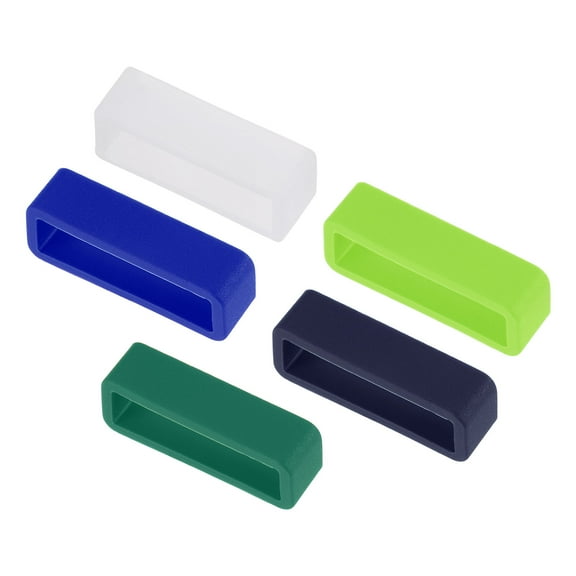 Uxcell Watch Band Strap, Rubber Watch Loop for 24mm Width Watch Band 5 Color 20 Pack