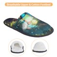 thumbnail image 3 of Fotbe Enchanted Forest Butterfly A Pantuflas Peludas para Mujer con Estampado, Zapatillas de Peluche, Zapatos de Invierno para Casa, Uso Interior y Exterior-Large, 3 of 8