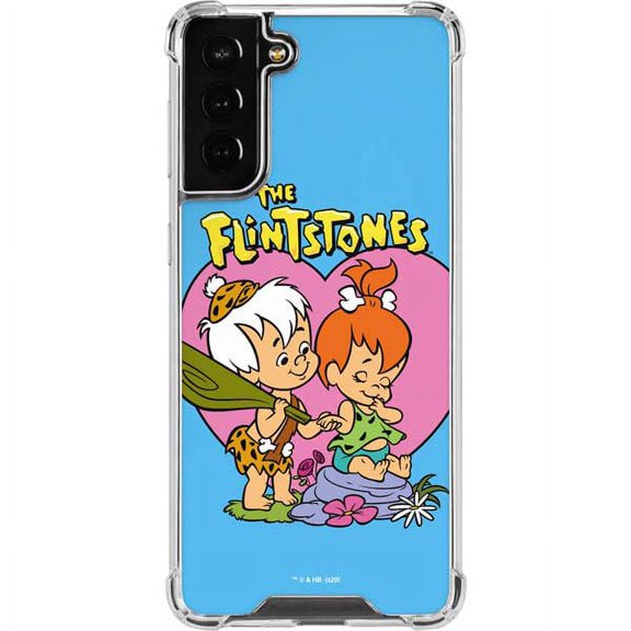 Skinit Cartoons Bamm-Bamm and Pebbles Galaxy S22 Plus Clear Case