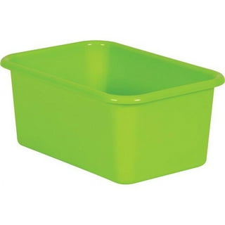 Lime Small Plastic Bin - TCR20382, Teacher Created Resources