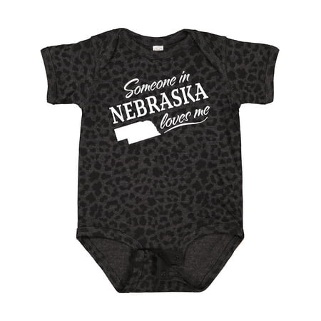 

Inktastic Someone in Nebraska Loves Me Gift Baby Boy or Baby Girl Bodysuit