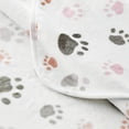 thumbnail image 3 of Manta para perro/gato, diseño de huellas de patita adorable, idea de regalo ideal, fácil de lavar a máquina, 80x100cm, beige., 3 of 5