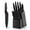 Black, variant on Walchoice 15 Pieces Knife Set with Block, High Carbon Stainless Steel Kitchen Knife Set with Sharpener, Rust Resistant & Dishwasher Safe - Black