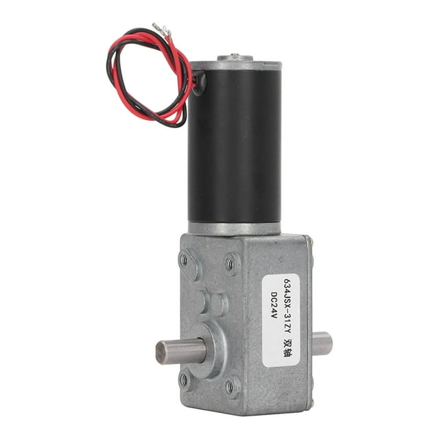 Moteur à Engrenages Micro à Haute Vitesse de Torsion Réduction Électrique Auto-Bloquante Réversible 24V Double Arbre pour Banque Guichet Automatique Distributeur Automatique Imprimante Copieur Équipement d'Automatisation de Bureau