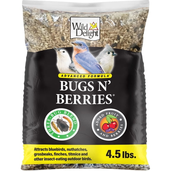 Wild Delight Advanced Formula Bugs N Berries Wild Bird Food 4.5 lb