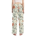 thumbnail image 3 of FORMRS Women's Pajama Pants with Pockets Soft Comfy Loungewear Sleep Bottom, Sizes S-2XL, Red and White Floral Pattern, 3 of 8