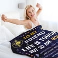 thumbnail image 4 of Best Friend Birthday Gifts for Women Friendship Gifts for Women Long Distance Relationship Gifts for Best Friend Bestie BFF Christmas Valentine's Day Birthday Gifts for Best Friend Blanket 50"*60", 4 of 5