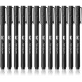 thumbnail image 1 of CHL-- Black Felt Tip Pens, 12 Pack, Fast Dry, 0.7mm Point, Fine Point, Bible Journaling, Planner Markers, 1 of 4