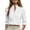 *1-White, variant on VBVC Women's Linen Stand Collar V Neck Blouse, Ladies' Long Sleeve Work Shirt, Elegant Office Top For Women, Beige , S-2XL