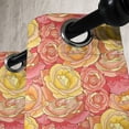 thumbnail image 3 of Ambesonne Pale Pink Grommet Curtain, Romantic Roses Garden, 50" x 96", Yellow Coral Pink, 3 of 6
