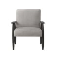 thumbnail image 3 of Alton Linen Armchair, Grey/Black, 3 of 9