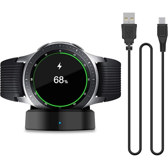 FU2189Updated Charger Compatible with Samsung Galaxy Smart Watch 42mm 46mm, Replacement Charging Dock Cradle Only for Samsung Galaxy Smart Watch SM-R800 SM-R810 SM-R815 (NOT for Active Watch)