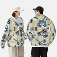 thumbnail image 6 of Kll Animals Driving Police Car Print Men'S Women’s Upf 50+ Sun Protection Outdoor Hoodie Jacket Long Sleeve Fishing Hiking Performance Shirt- Small, 6 of 8