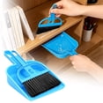 thumbnail image 2 of Small Dustpan And Brush Set,Portable Cleaning Brush And Dustpan Set,Small Hand Broom And Brush,Broom and Dustpan Set for Cleaning Home,Office,Countertop, Keyboard,Car and Pet Nest(Blue), 2 of 7