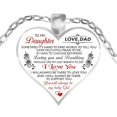 thumbnail image 1 of Electroplating Love Alloy Pendant Sweater Chain Father To Daughter, 1 of 5