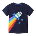 thumbnail image 1 of KAWELL T-Shirts d'Été à Motif Dinosaure pour Tout-Petits Garçons, Manches Courtes, Haut Taille 2-7T, 1 of 6