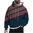 thumbnail image 1 of Rbaofujie Chemises à Manches Longues pour Hommes Chandails en Molleton à Capuche Mode Décontractée Col Rond Imprimé Pull Manches Longues Hauts Chandails en Molleton Chandails en Molleton pour Hommes, 1 of 6