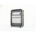 thumbnail image 3 of Folding Bed Frame with Durable Metal Construction and 4" High Density Foam Mattress, 14" Slim Profile for Space Saving, 3 of 7