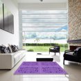 thumbnail image 7 of Ahgly Company Machine Washable Indoor Rectangle Transitional Heliotrope Purple Area Rugs, 6' x 9', 7 of 7