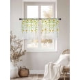 thumbnail image 2 of Sunflower Sheer Curtains 54 Inch Length 2 Panels Set, Spring Floral Summer Botanical Weeping Voile Window Treatment Rod Pocket Short Kitchen Curtains Drapes for Bedroom 52"x54"x2, 2 of 7