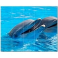 thumbnail image 1 of Dolphin Ceramic Tile Mural Kitchen Backsplash Bathroom Shower, 402809-M54, 1 of 3