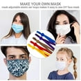 thumbnail image 4 of Lelaffet 100 Pack Elastic Band for Masks 1/4 Inch Adjustable Straps with Stoppers Buckle Silicone Cord Lock MIX, 4 of 7