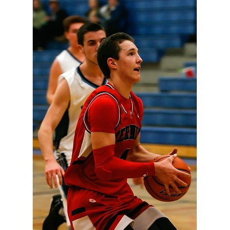 LAMINATED POSTER High School Basketball Basketball Basketball Player Poster Print 24 x (Top 10 Best Basketball Players Of All Time)