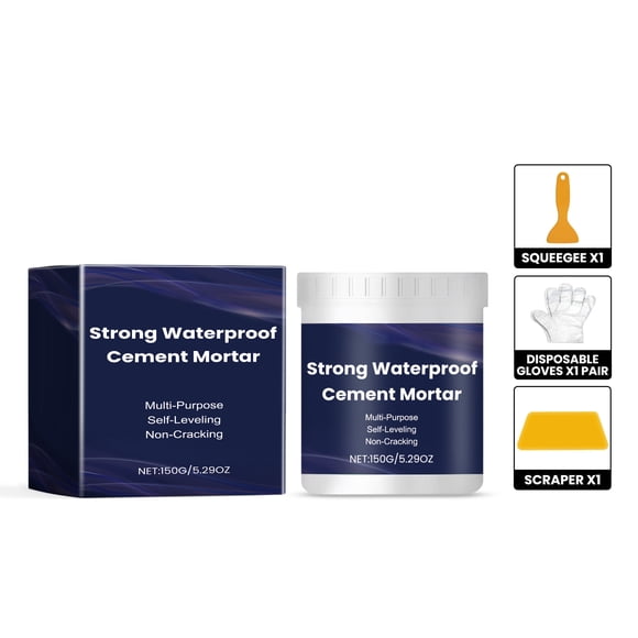 Self-Leveling Waterproof Cement Mortar Fast-Drying Repair Mix for Floors & Walls Crack-Resistant & High Hardness